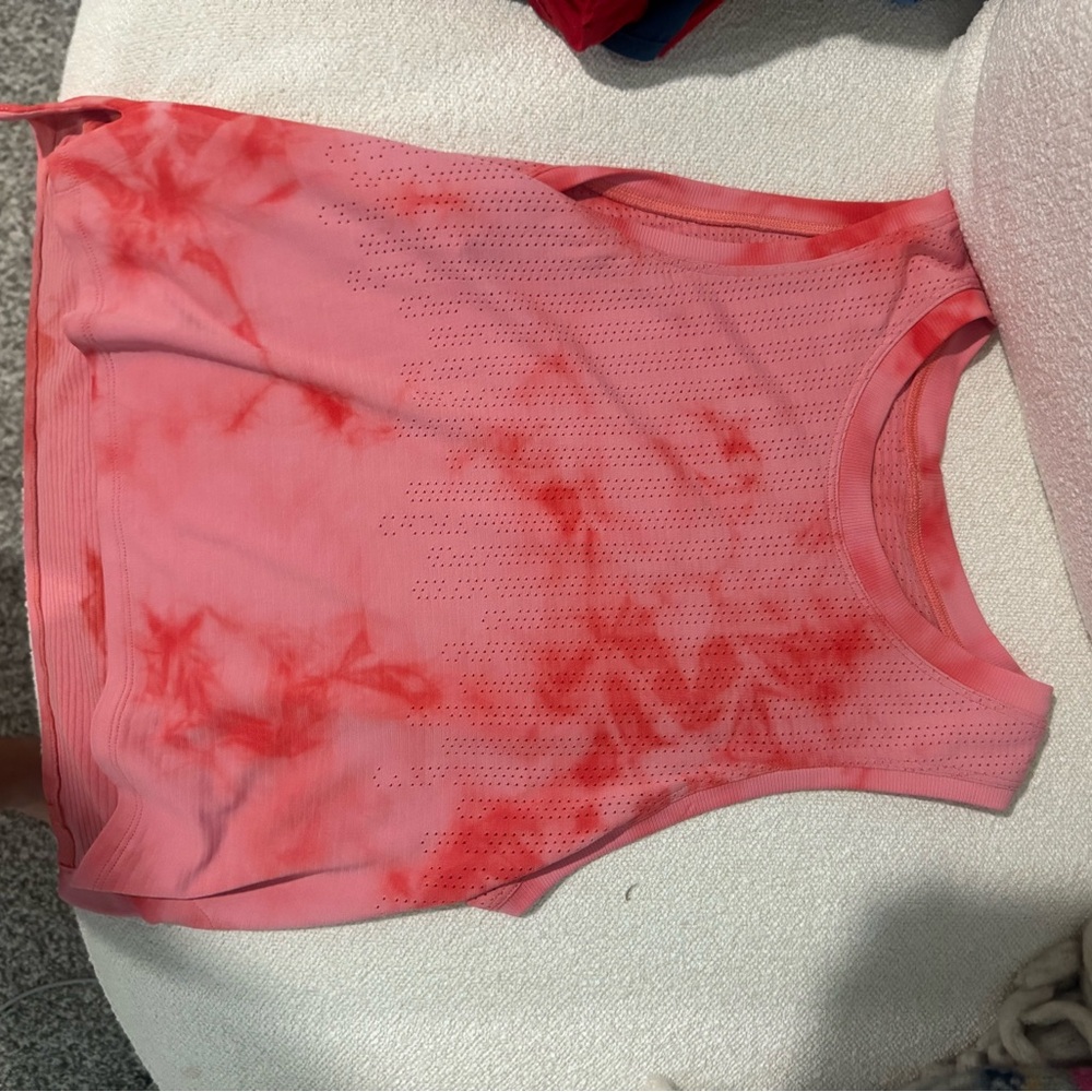 lululemon athletica Pink Tie-Dye Tank Top